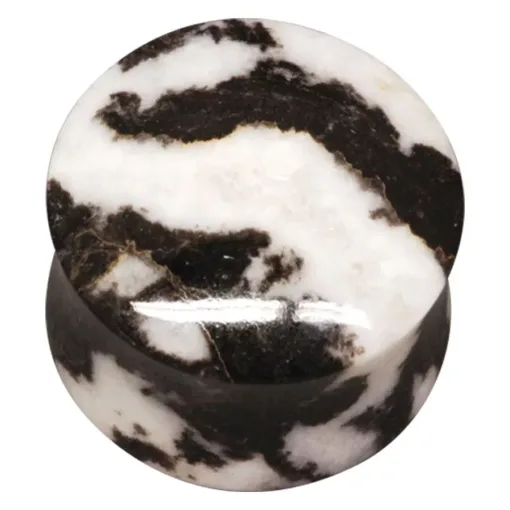 Organic Zebra Marble Plug