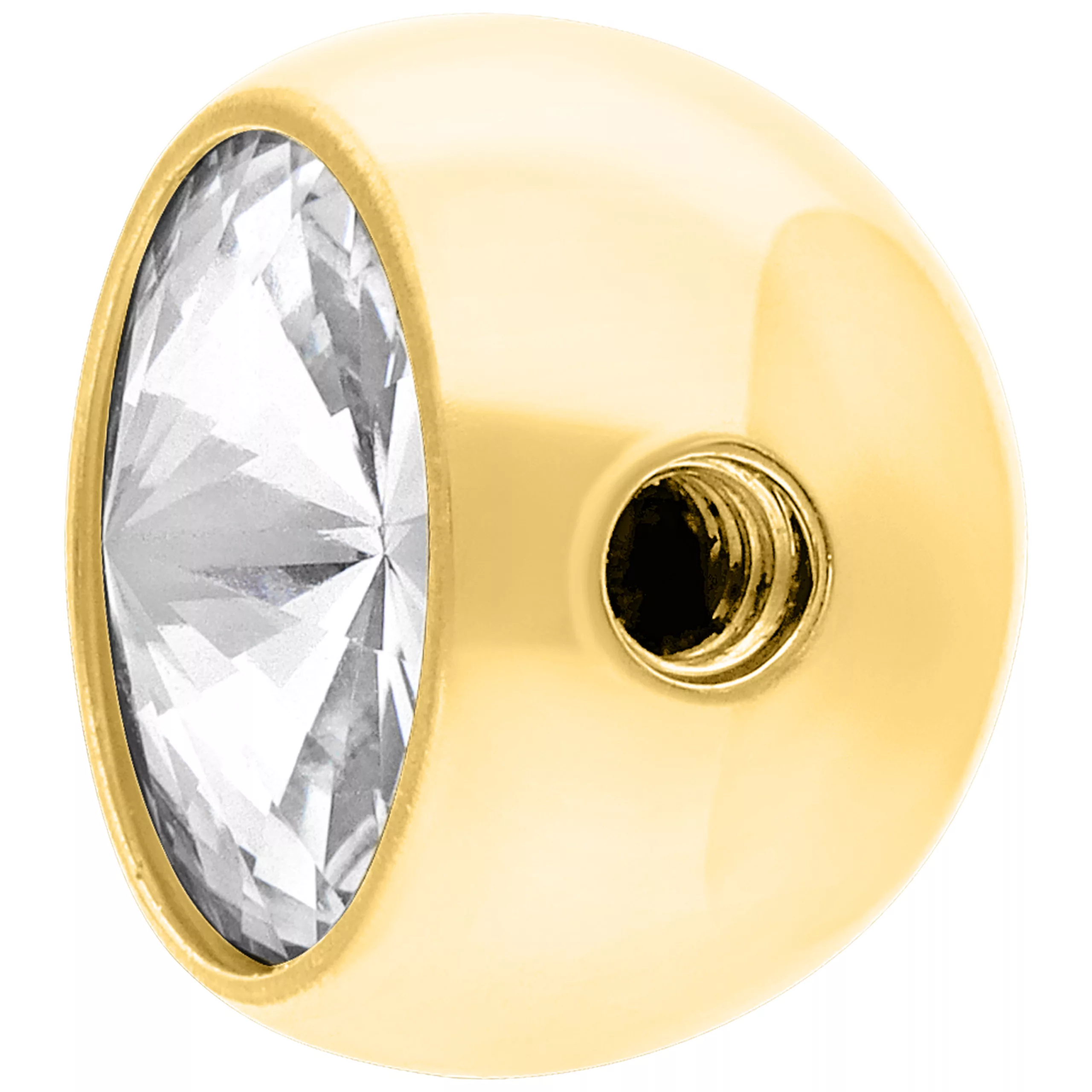 Jewelled Ball Side Threaded Jewelled Ball Side Threaded