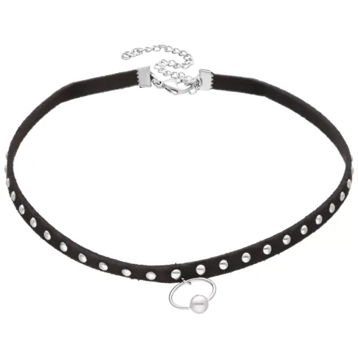 Ring of O Studded Choker