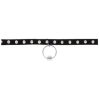 Ring of O Studded Choker