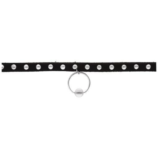 Ring of O Studded Choker