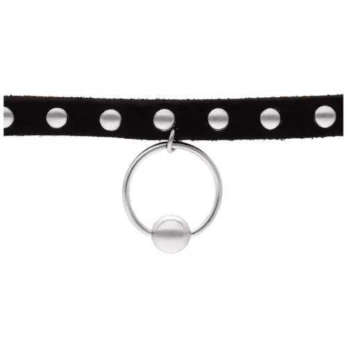 Ring of O Studded Choker