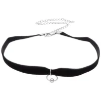 Ring of O Velvet Choker