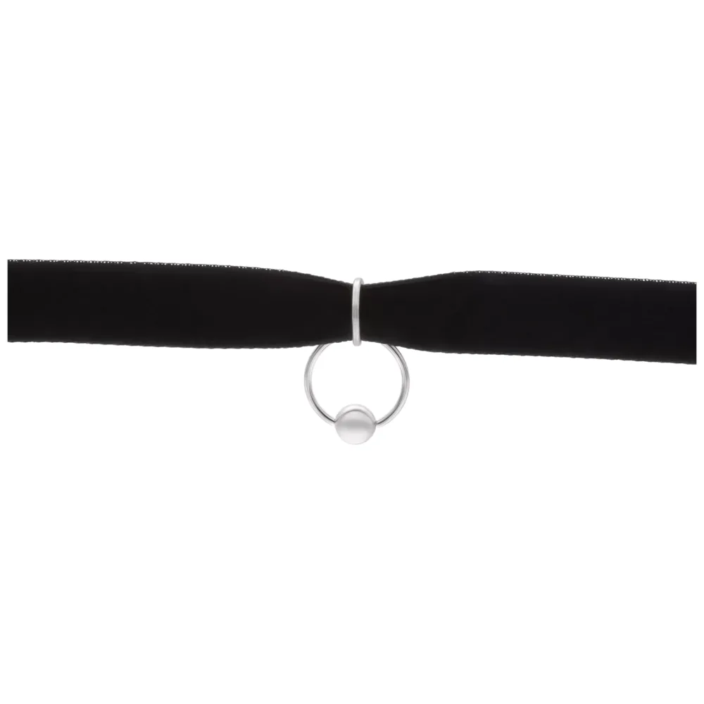 Ring of O Velvet Choker