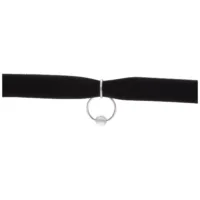 Ring of O Velvet Choker