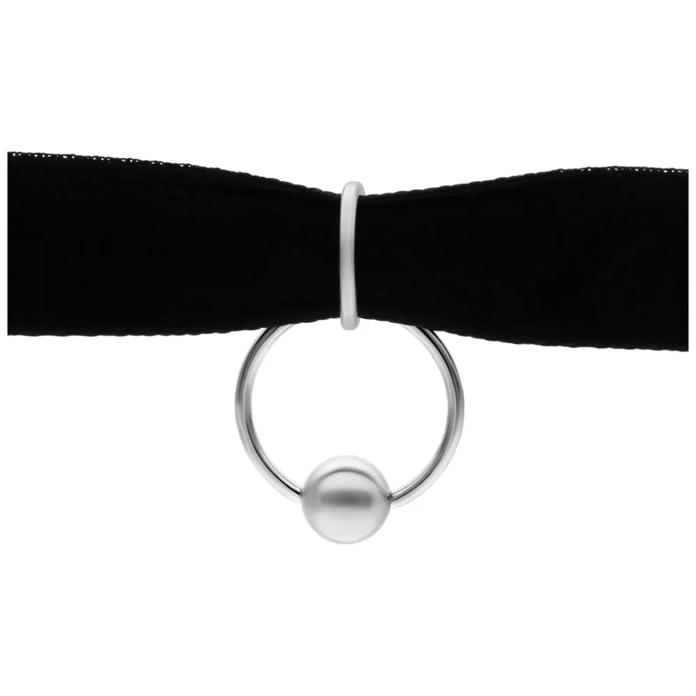 Ring of O Velvet Choker