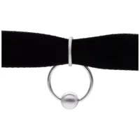 Ring of O Velvet Choker