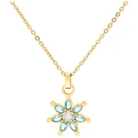Little Moon Stone Flower Necklace