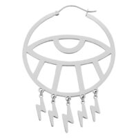 Hopeakorvakoru salamakoristeilla valkoisella taustalla