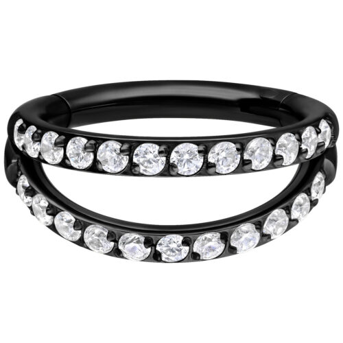 Double Row Crystal Clicker - Musta metalli