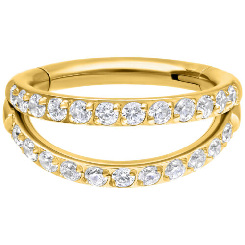 Double Row Crystal Clicker - Kultainen metalli