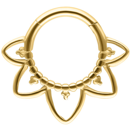 Oriental Septum Clicker - Kultainen metalli