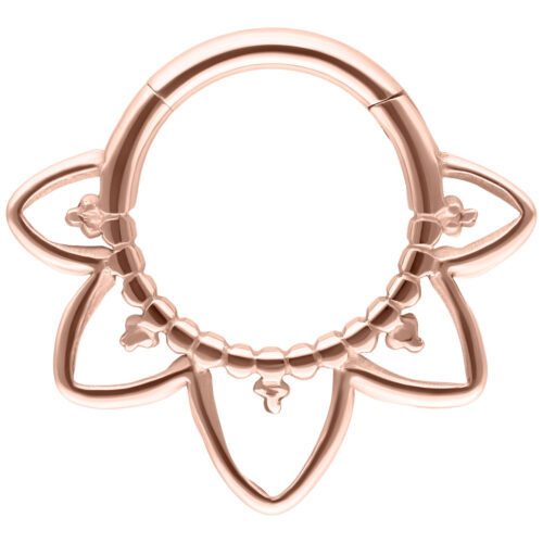 Oriental Septum Clicker - Ruusukultainen metalli