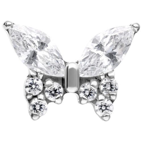 Push Fit Multi Jewelled Butterfly Attachment