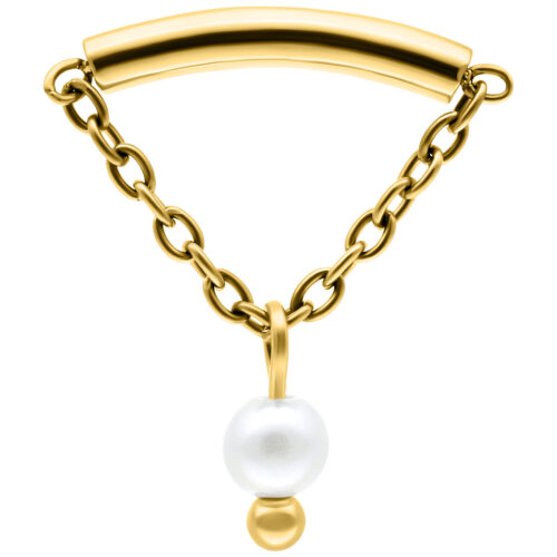 Pearl Hidden Helix Push Fit Attachment - Kultainen metalli