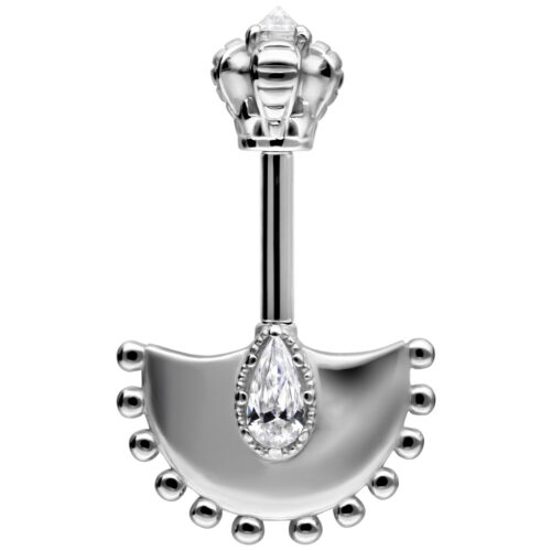 Vertical Helix Crystal Hatchet Barbell