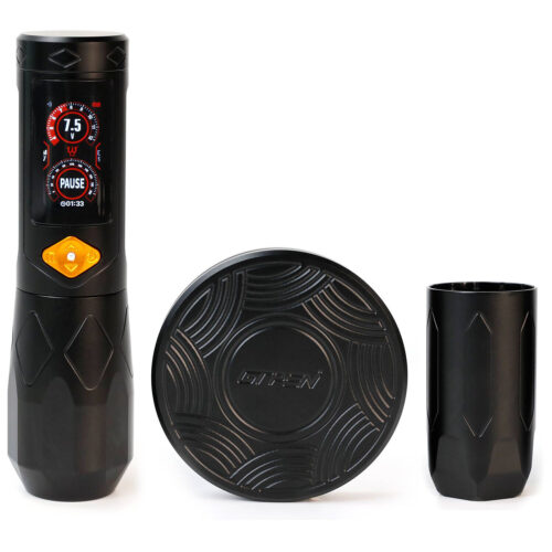 GTR Wireless Tattoo Pen - langaton tatuointikone (musta/oranssi)