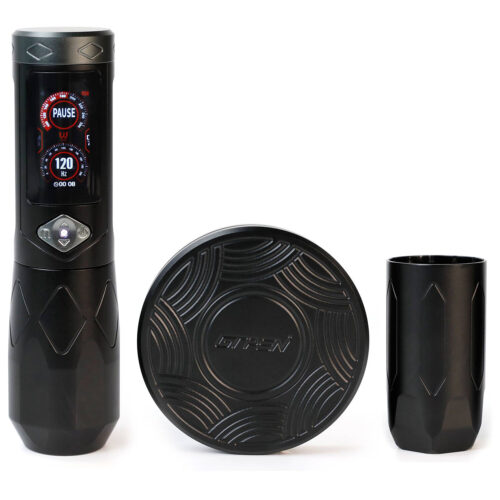 GTR Wireless Tattoo Pen - langaton tatuointikone (musta/hopea)