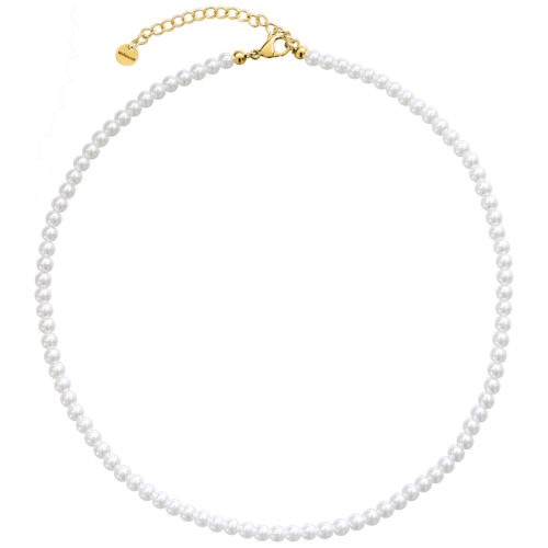 Small Pearl Necklace - Kultainen metalli