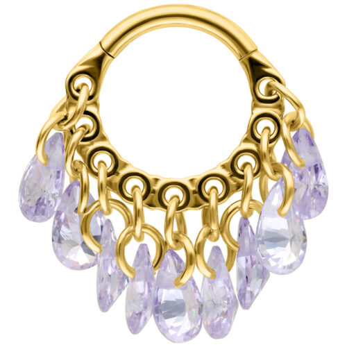 Dangling Crystals Clicker - Lävistysrengas
