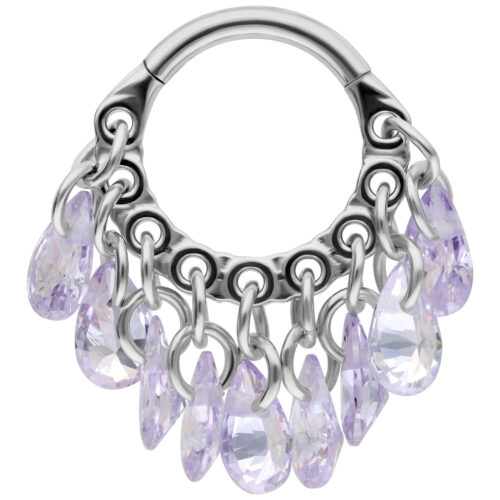 Dangling Crystals Clicker - Lävistysrengas
