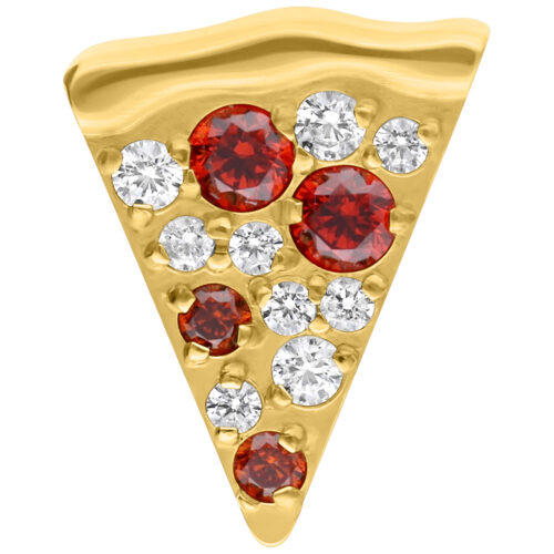Push Fit Crystal Pizza Slice - koristeosa