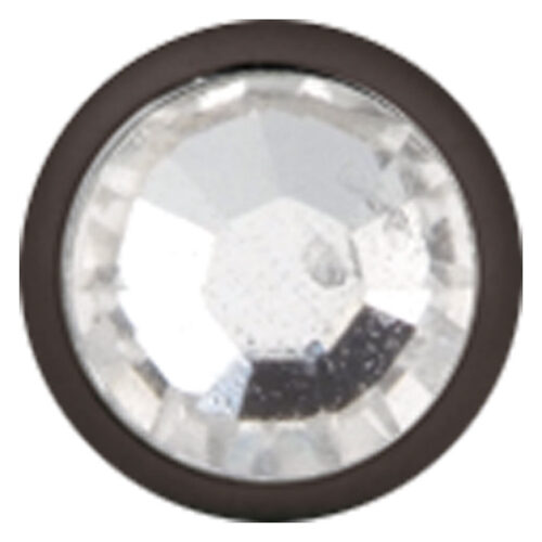 Kristallklarer Aufsatz für Innengewinde, schwarz umrandet, auf weißem Hintergrund