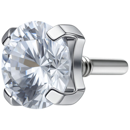 Prong Set Attachment Perfect Fit Labret - lävistyskorujen koristeosa (hopea)