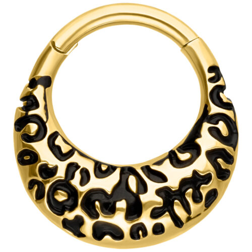 Chunky Leopard Septum Clicker -lävistysrengas