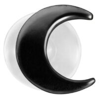 Musta Moon Push-Fit Labret Bioplastista valkoisella taustalla
