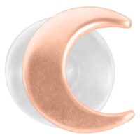 Ruusukultainen Moon Push-Fit Labret valkoisella taustalla