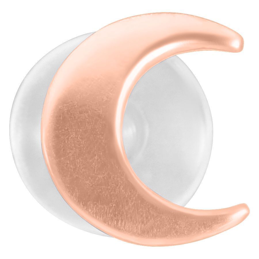 Ruusukultainen Moon Push-Fit Labret valkoisella taustalla
