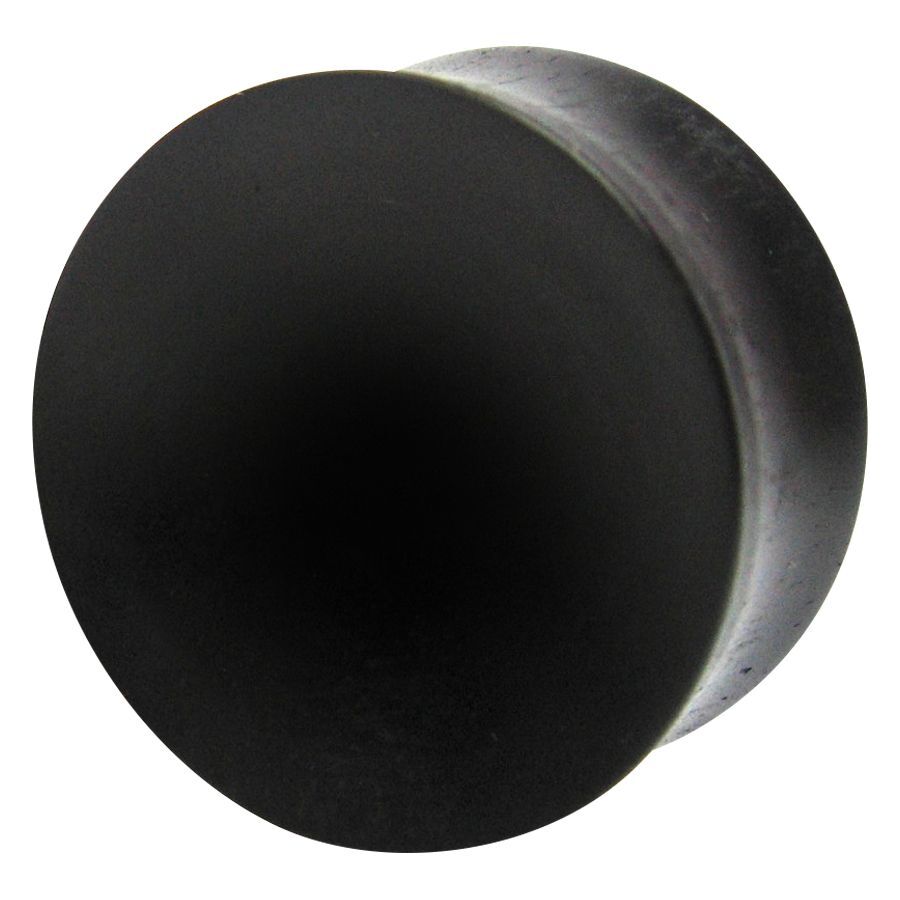 Concave Black Ebony Wood Plug Concave Black Ebony Wood Plug