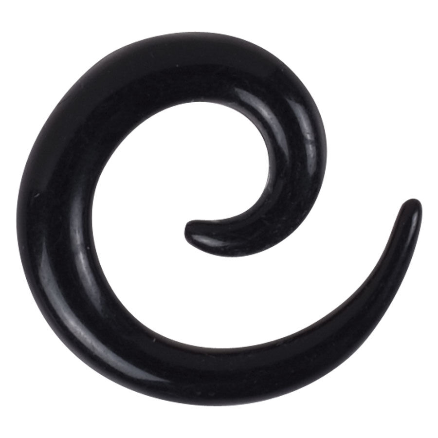 Black Acrylic Spiral Black Acrylic Spiral