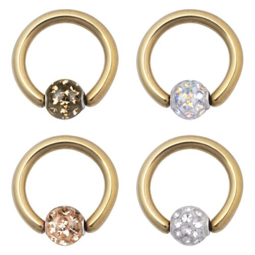 Sealed Multi Jewelled Clip in Ring