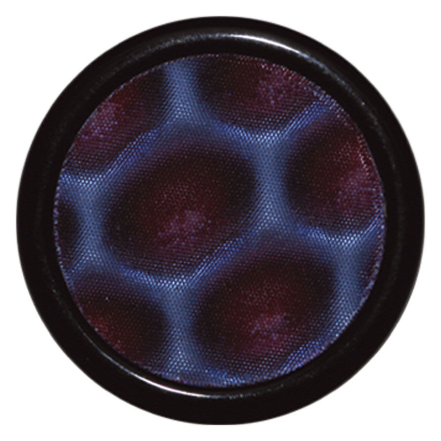 PMMA Honeycumb Plug mit Inlay Blau / Rot PMMA Honeycumb Plug mit Inlay Blau / Rot