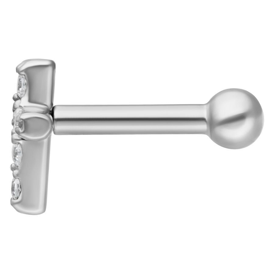 Jewelled Cross Earbarbell Jewelled Cross Earbarbell