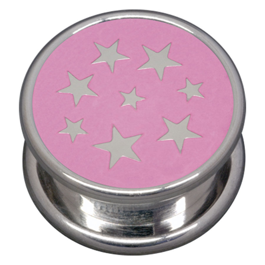 Steel Basicline® Impression Cannister Pink Stars Steel Basicline® Impression Cannister Pink Stars