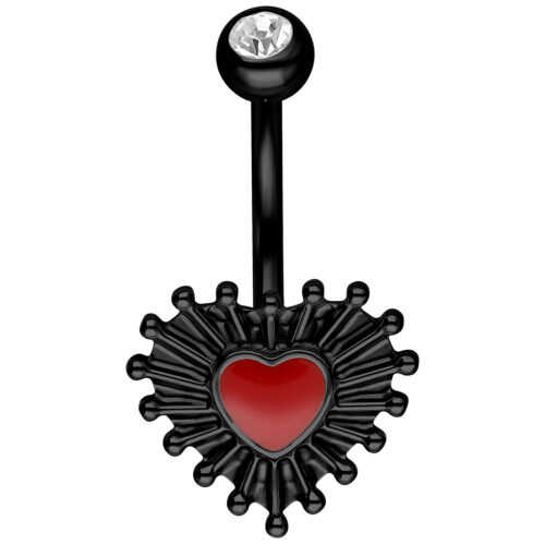 Sacred Heart Bubble Enamel Bananabell - Lävistyskoru