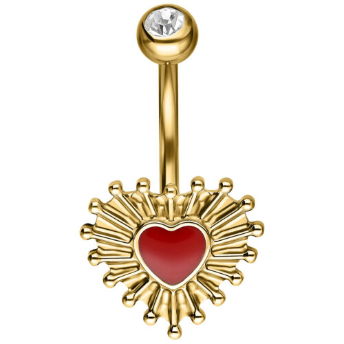 Sacred Heart Bubble Enamel Bananabell - Lävistyskoru