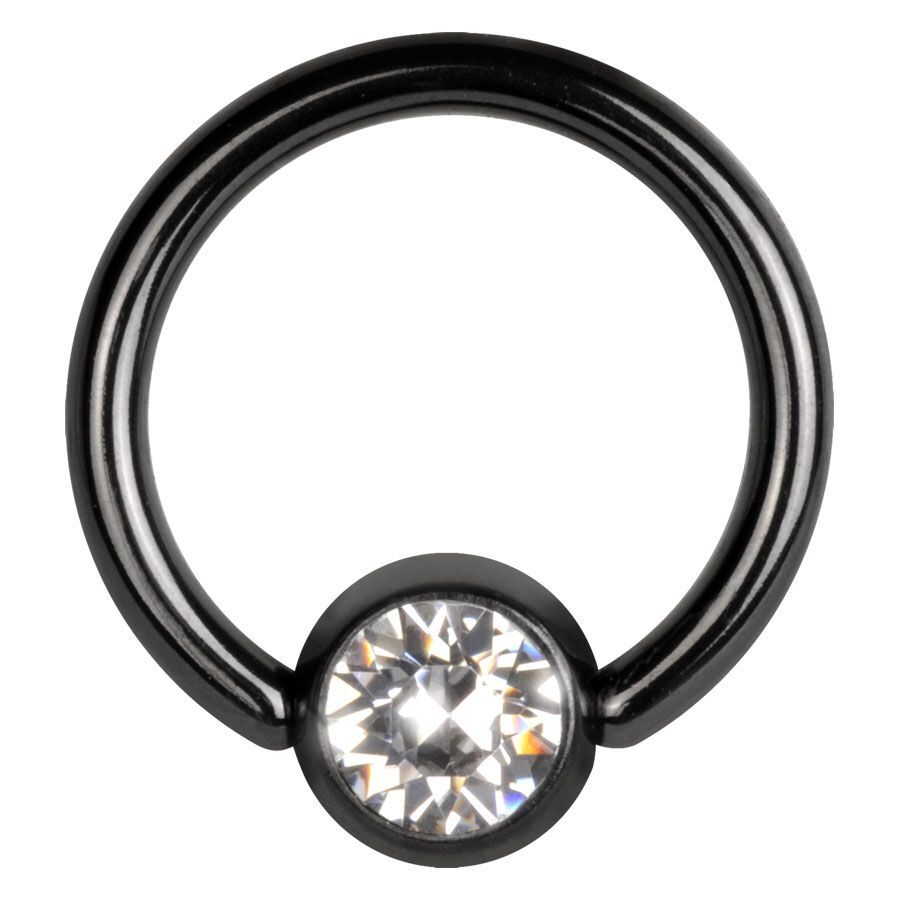 Flat Back Jewelled Clip in Ring Flat Back Jewelled Clip in Ring