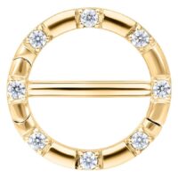 Jewelled Prong Setting Nipple Clicker Jewelled Prong Setting Nipple Clicker