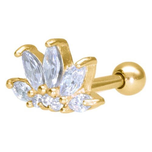 Lotus Flower Barbell - Kultainen metalli