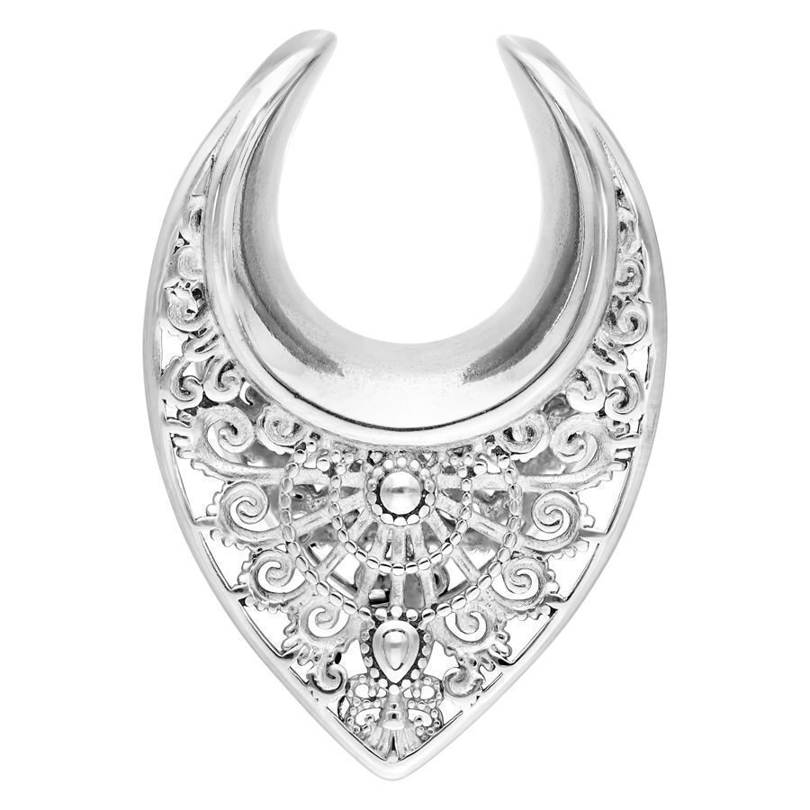 Ear Saddles Silver Oriental Ear Saddles Silver Oriental