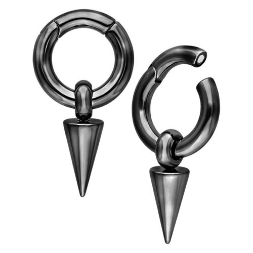Arrow Ear Weights - Musta metalli