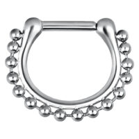 Steel Basicline® - Hinged Septum Shiny Chain Steel Basicline® - Hinged Septum Shiny Chain
