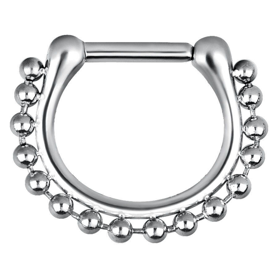 Steel Basicline® - Hinged Septum Shiny Chain Steel Basicline® - Hinged Septum Shiny Chain