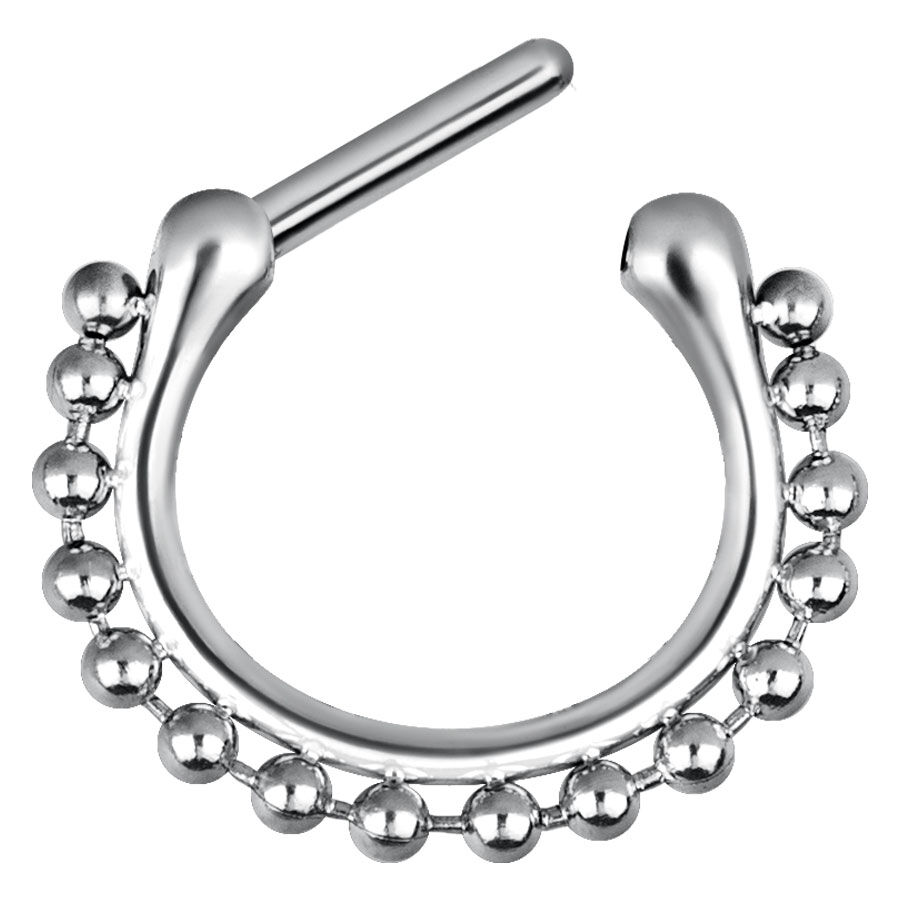 Steel Basicline® - Hinged Septum Shiny Chain Steel Basicline® - Hinged Septum Shiny Chain