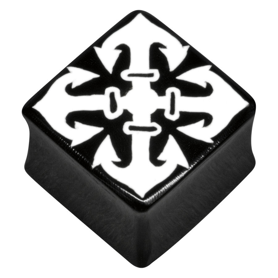 Buffalo Horn Square Plug White Anchor Buffalo Horn Square Plug White Anchor