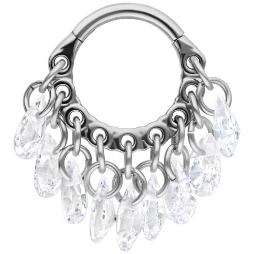 Dangling Crystals Clicker - Lävistysrengas